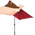Abba Patio 7 by 9-Ft Rectangular Patio Umbrella with 32 Solar Powered LED Lights with Push Button Tilt and Crank, Brown   565564203